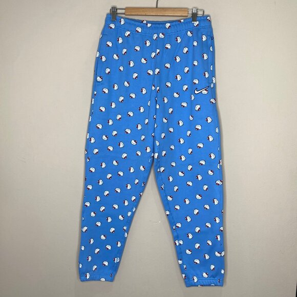 NEW Nike x Hello Kitty NRG Fleece Sweatpants University Blue Unisex XS - Picture 3 of 15